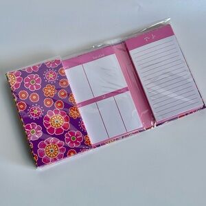 Retro Floral Organizer Address Book To Do Lists Book Purple Pink Orange